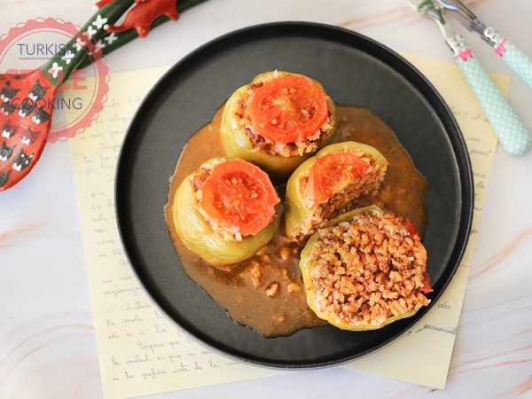 Pepper Dolma (Stuffed Bell Peppers) With Ground Meat Recipe