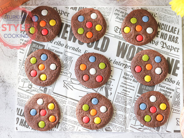 Chocolate M&M Cookies