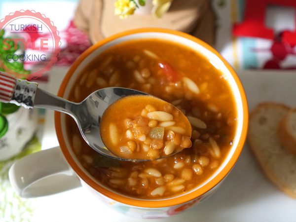 Green Lentil Soup With Orzo