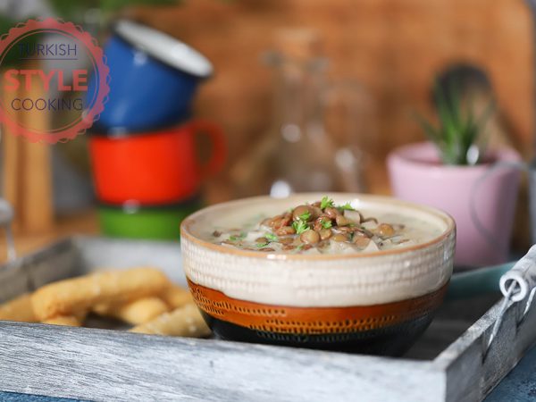Green Lentil Soup With Mushrooms