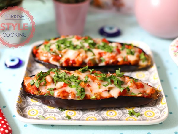 Baked Eggplant Boat Recipe