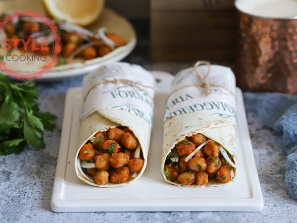 Turkish Chickpeas Wrap Recipe
